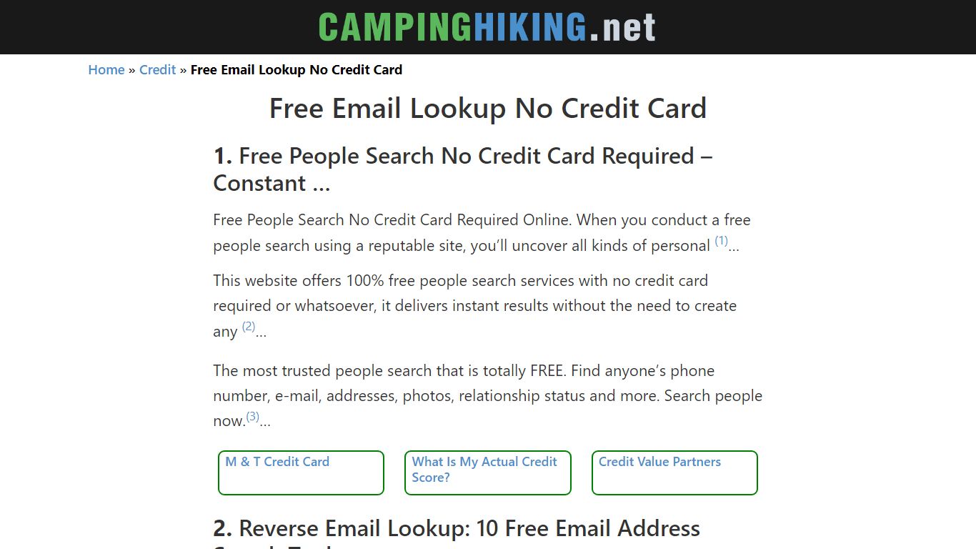 Top 10 FREE EMAIL LOOKUP NO CREDIT CARD Answers