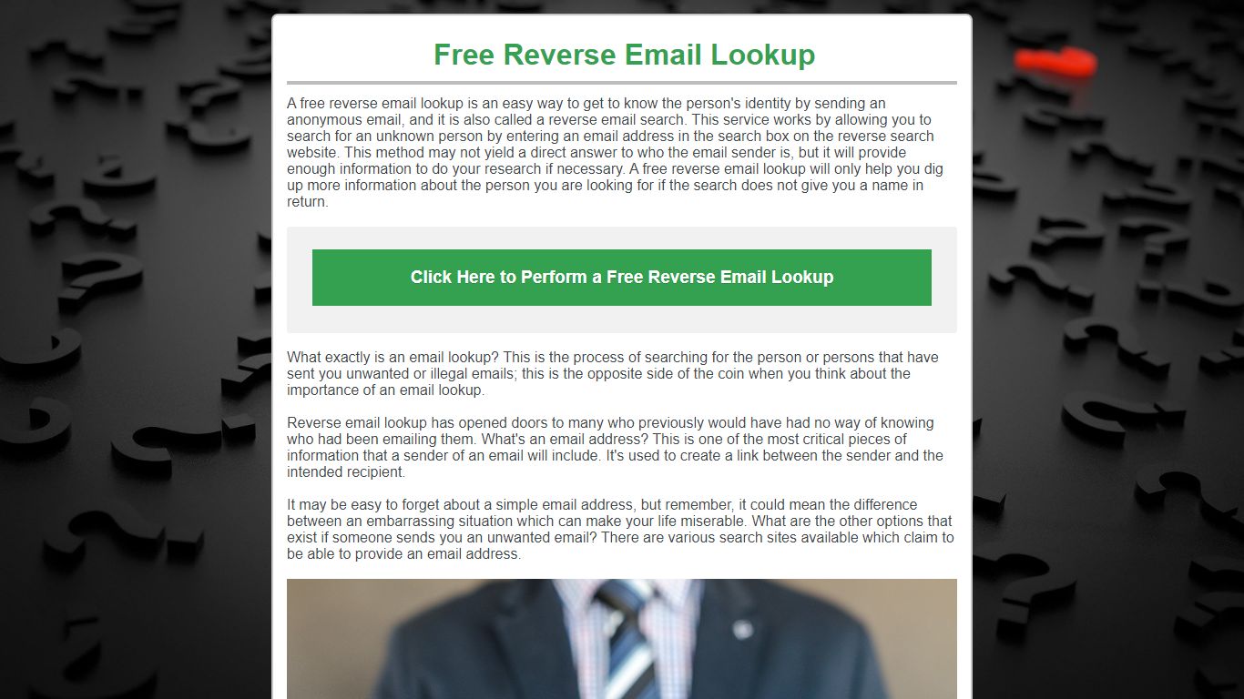 Free Reverse Email Lookup - EmailMe Form
